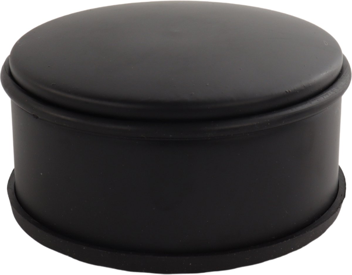 NORDIX Deurstop - Deurstopper - Deurbuffer - Deurstoppers voor Binnen - Mat Zwart - 11x5.3cm - BASSO