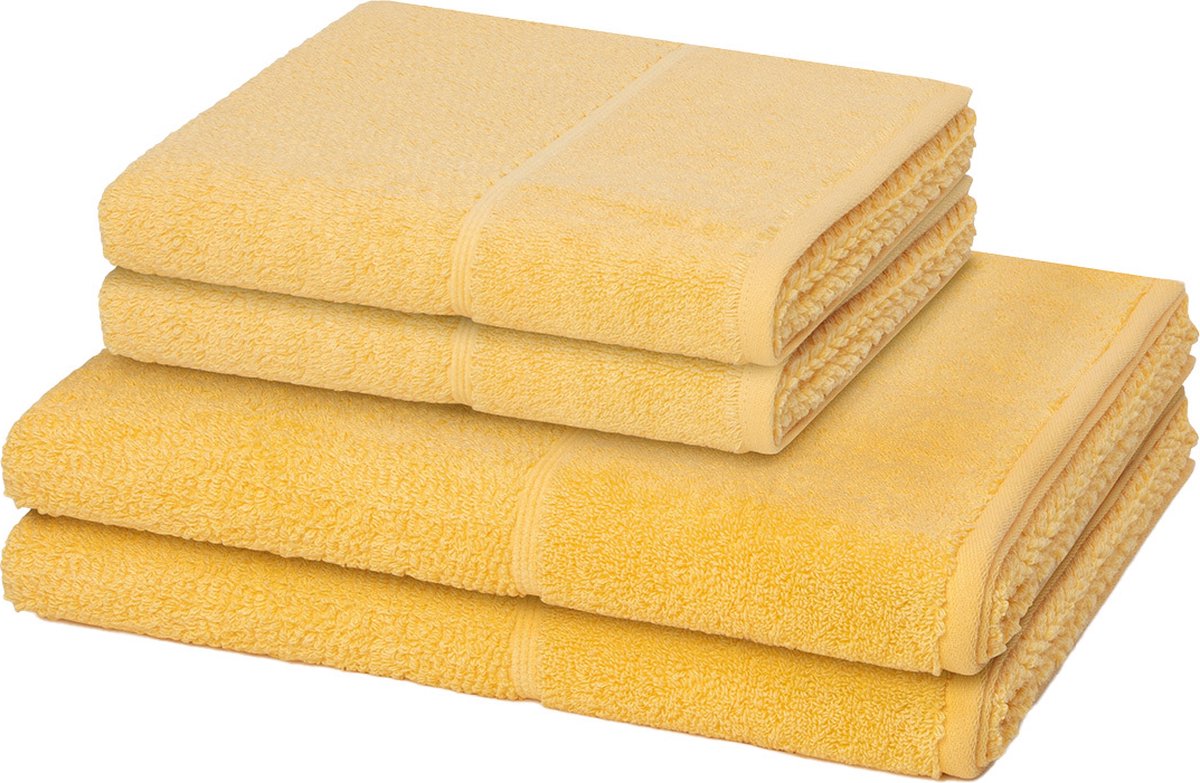 Möve for frottana Sonstiges 2 X handdoek 2 X douchehanddoek - in set 4 pack Pearl