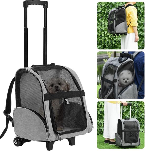 Pawi Pet Trolley Bag | Honden en Katten | Reismand | Bestellen