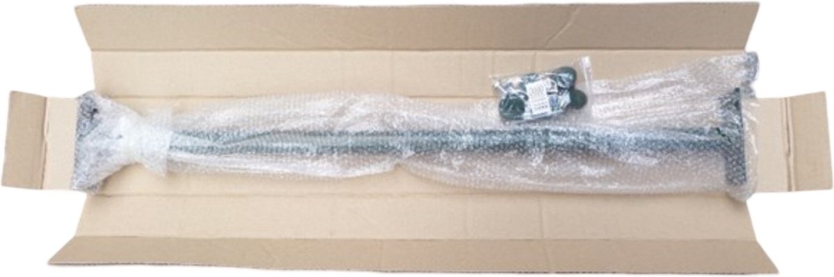 Hermic - Duikelstangen 900 mm groen gepoedercoat plus bevestigingsset