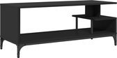 vidaXL-Tv-meubel-102x40x41-cm-bewerkt-hout-en-gepoedercoat-staal-zwart