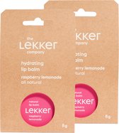 The Lekker Company baume à lèvres limonade framboise pack duo
