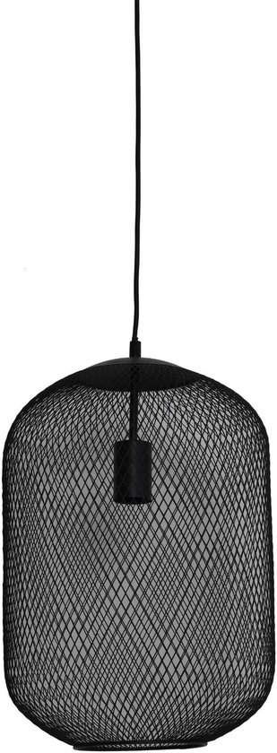 Light & Living Lampe à suspension Reilley - Zwart - Ø30 x 42cm