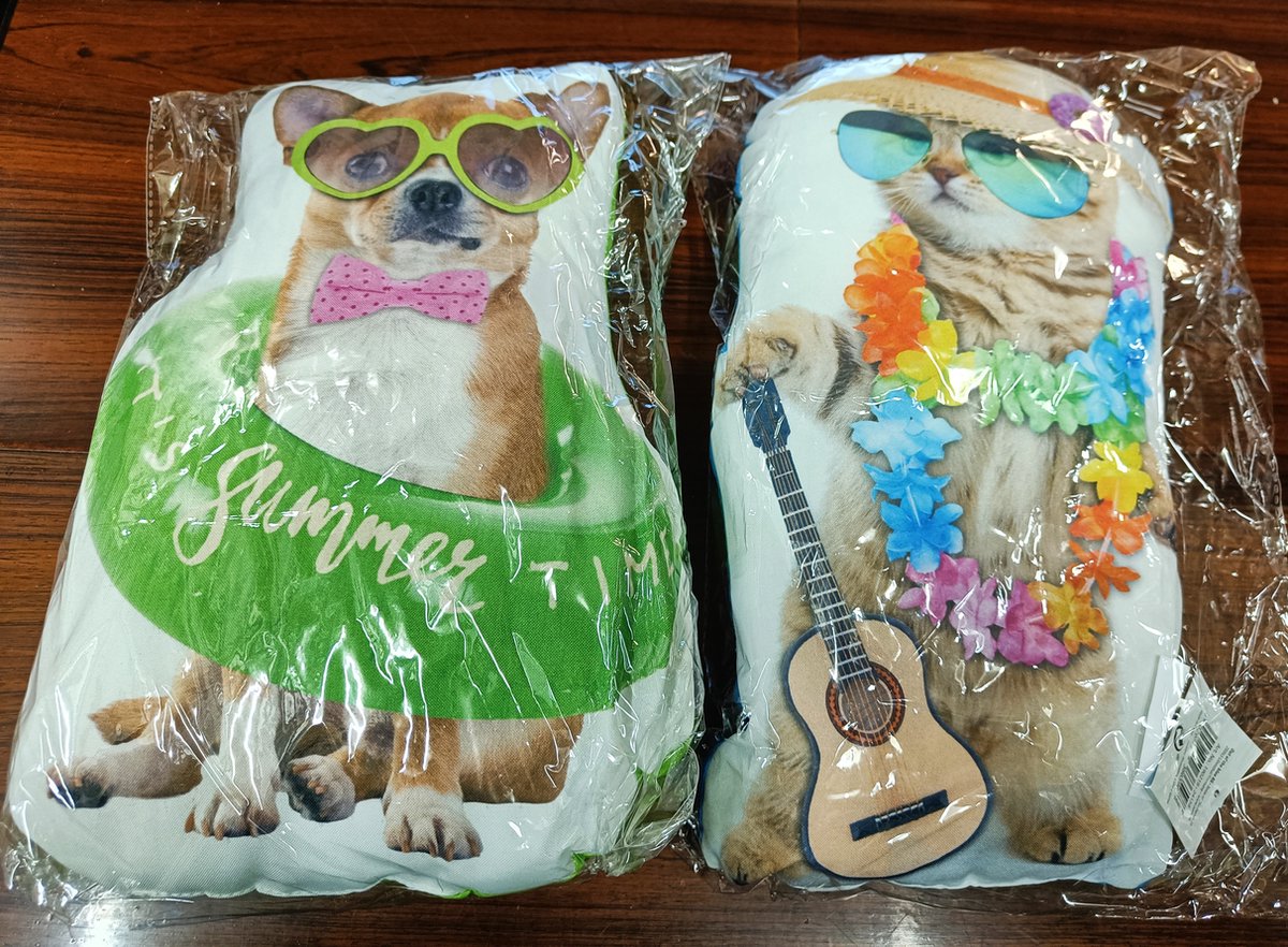 Hond - Kat - Kussen - 2stuks - Decoratie kussen