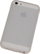 Apple iPhone 5se TPU Hoesje Transparant Wit