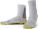 Ecorare® - Grip chaussettes football - Chaussettes de sport - Wit