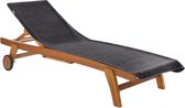 Badstof hoes voor tuinligstoelen - 200x75cm overtrek 100% katoen zonnebed pad strandligstoel kussen (antraciet)