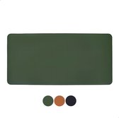 AKSA Home® Muismat XXL - Bureaumat met Anti-Slip - Bureau Onderlegger voor Kantoor - 40 x 80 cm - Groen