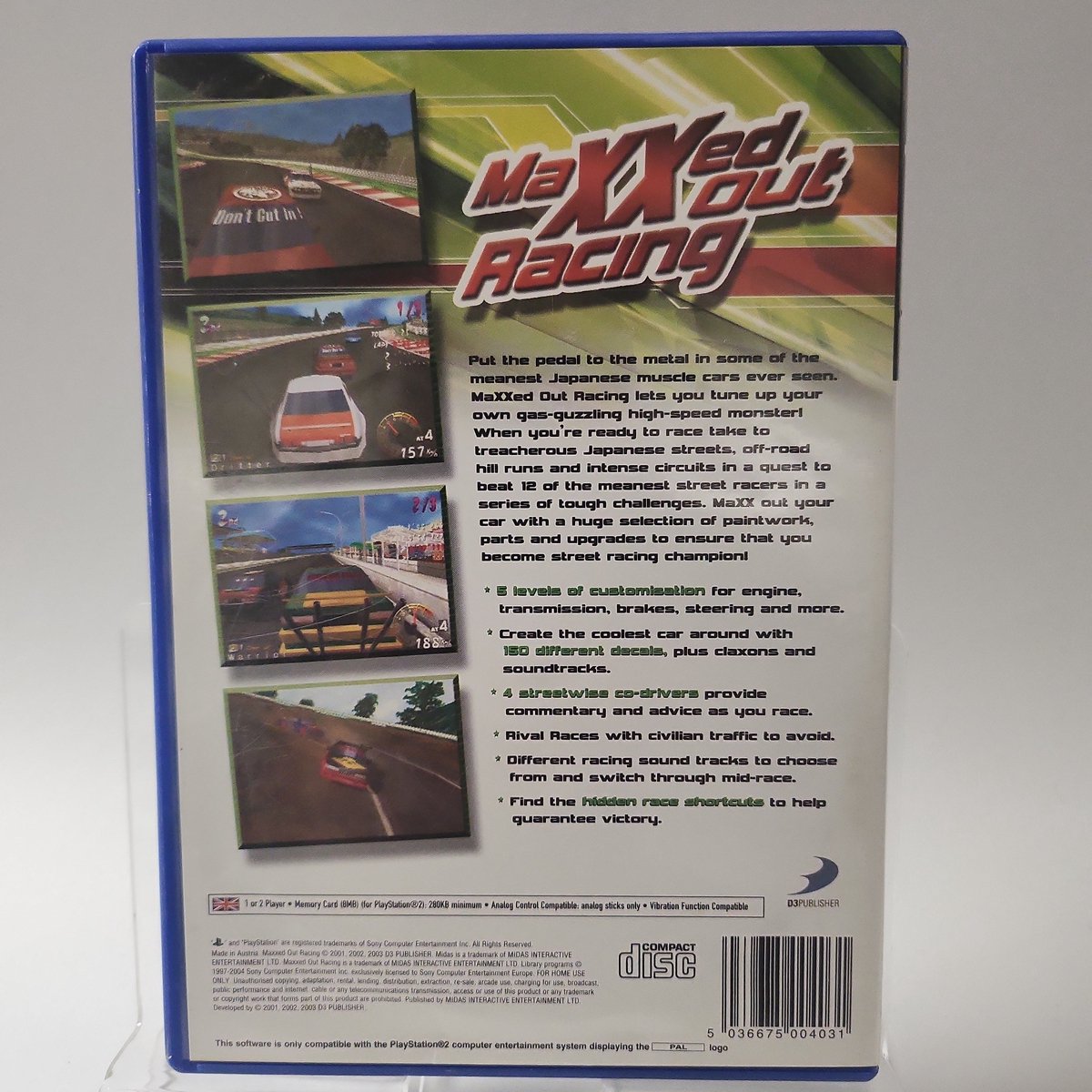 MAXXED OUT RACING - PLAYSTATION 2 PS2 - Nuovo e Sigillato Versione Pal