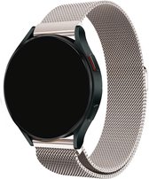 Smartwatch Milanees Bandje 20mm - Starlight - Luxe Milanese Horlogebandje geschikt voor Samsung Galaxy Watch 6 / 5 / Pro / 4 / 3 / Active 2 - Polar Ignite / Unite – Huawei