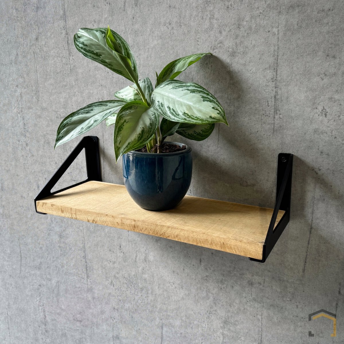 Industriële Plankdragers – Set van 2 | 150mm Staal | Zwart Gecoat | Robuust & Stijlvol – Weterings Store