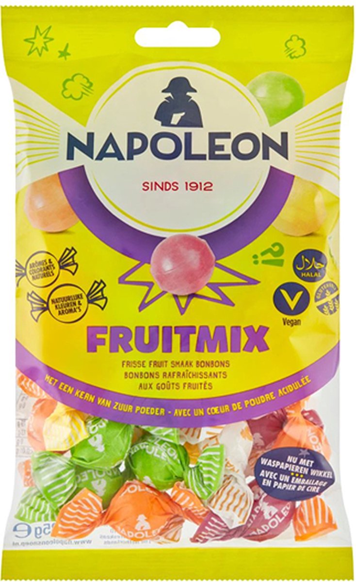 Napoleon Fruitsmaak Bonbons 225gram