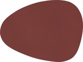 Placemat Stone Togo - kunststof - SET/6 - rood - 43x32cm