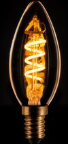 ETH Kaars spiraal filament LED 4w E14 230v 2200k dimbaar goud