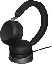 Jabra BLUETOOTH Headphones EVOLVE2 75 LINK380A UC met Laadstation ZWART