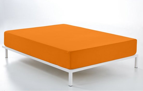 Verstelbaar onderlaken Alexandra House Living Oranje 200 x 200 cm