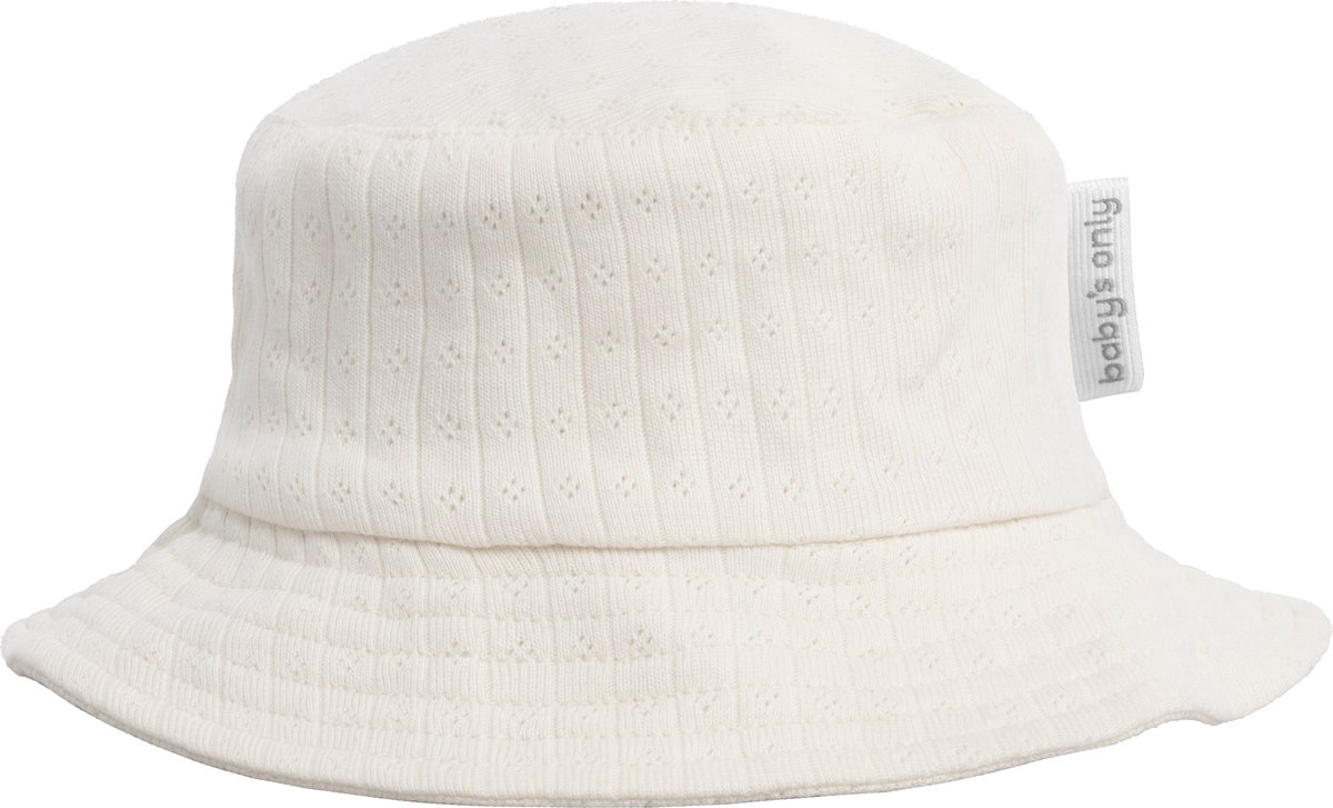 Baby's Only Zonnehoedje Dream - Vissershoedje voor jongens en meisjes - Baby bucket hat gemaakt van 100% ecologisch katoen - Cream - 6-12 mnd - GOTS