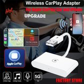 LEA Apple CarPlay Dongle - Draadloze CarPlay - Inclusief USB-C - Wit - Te gebruiken met ingebouwde Apple CarPlay en Apple iPhone