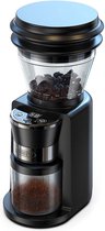 HiBREW G3 elektrische koffiemolen, schaal met 34 versnellingen, bonencontainer van 210 g, poedertank van 100 g, conische braam van 48 mm, antistatische functie, handmatige/automatische modus