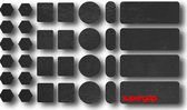 Supergrip Universal Grip Tape Precut Sheet - Grip Tape - Muisaccesoires - Zwart