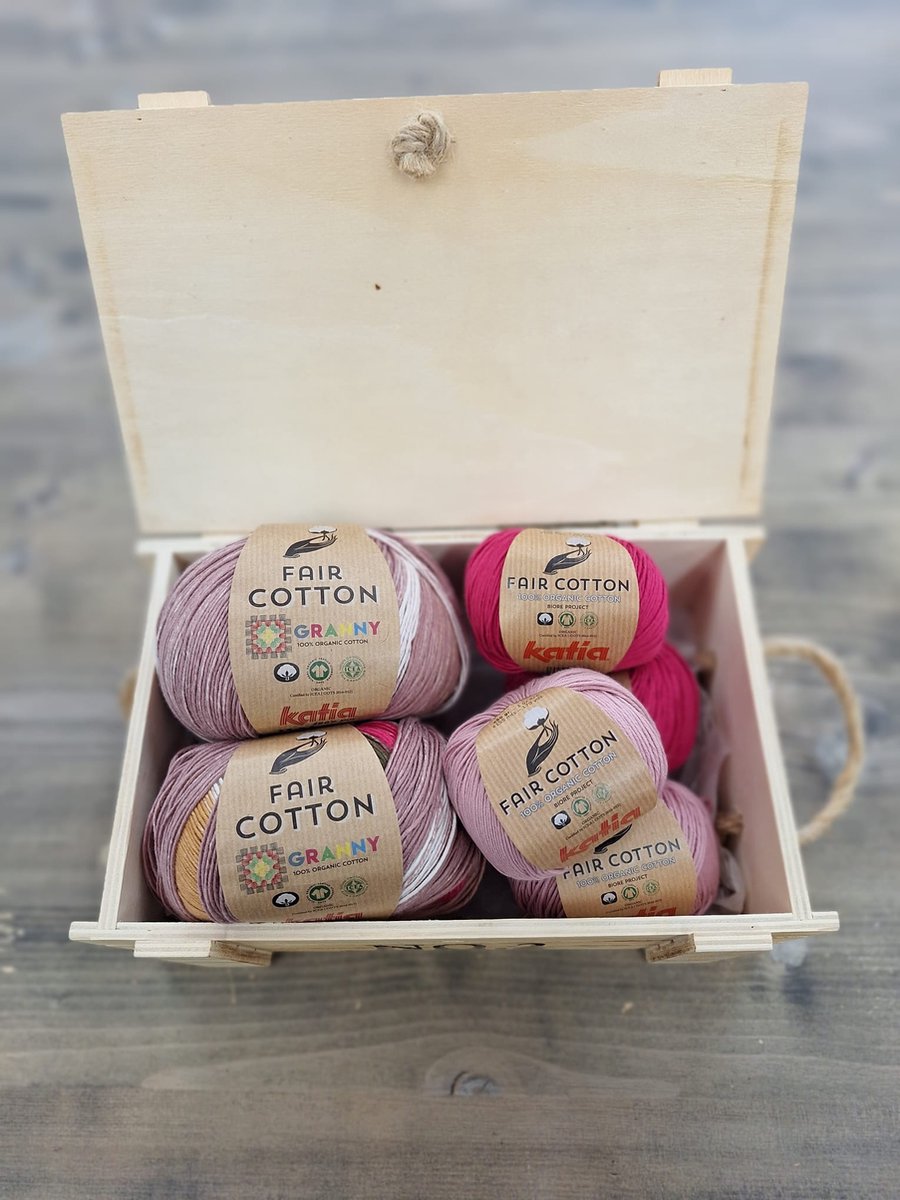 Haakpakket Katia- Zomerjurk Fair Cotton roze