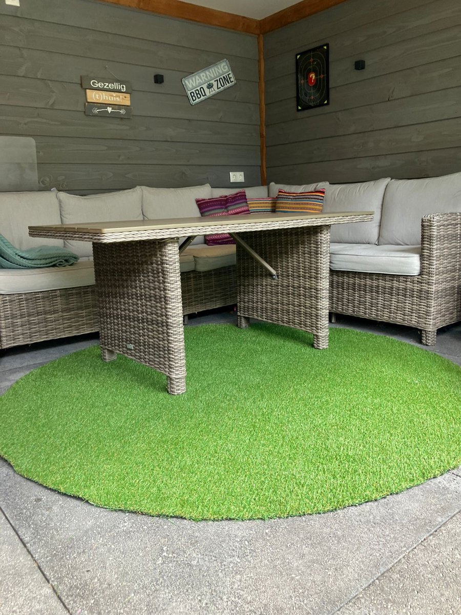 Stuntgras 20mm 133cm rond gesneden