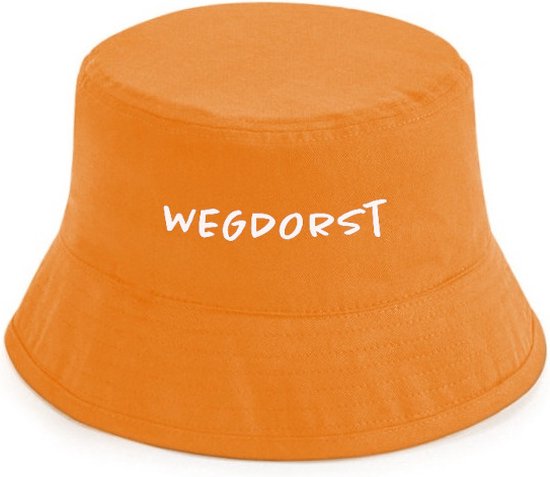 Wegdorst rustaagh hoedje oranje - bucket hat - vissershoedje - EK accessoires - EK artikelen - EK hoedje - EK 2024 - Nederlands Elftal