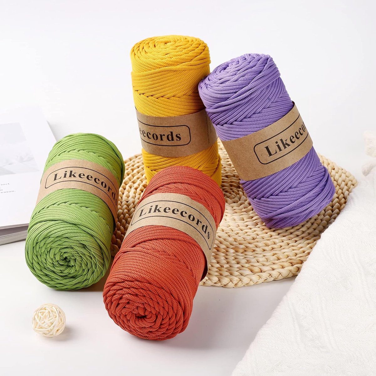 Netuno 1x Macramé-garen Oudroze 9 mm 50 m Katoenen koord met polyester Netuno 1x Macramé-garen Oudroze 9 mm 50 m Katoenen koord met polyester
