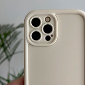 Optimity hoesje voor iPhone 15 Wit Siliconen Volledige Beschermende Achterkant