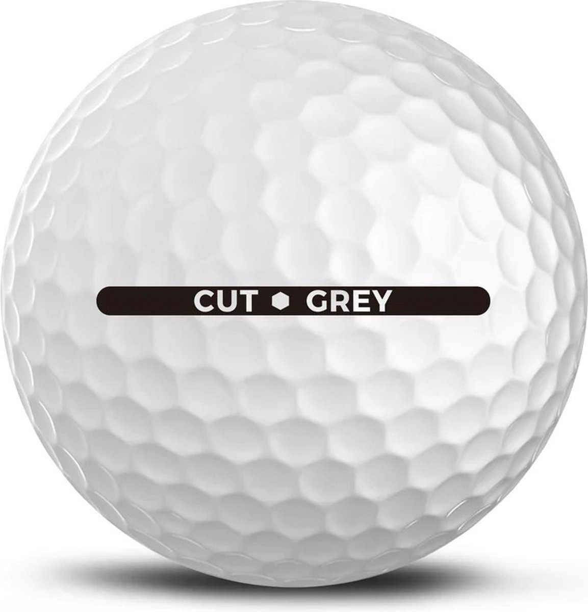 CUT golfbal -12 stuks, 3 piece CUT Grey golfbal met urethaan cover voor extra gevoel en afstand,314 Dimple patroon en een 80 Compressie ideaal voor de gemiddelde handicap golfer, handicap 10 - 24