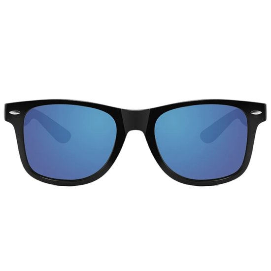 Fako Fashion® - Zonnebril Classic Polarised - Polariserend - Gepolariseerd - Heren Zonnebril - Dames Zonnebril - Zwart - Blauw Spiegel van Fako Fashion® — afbeelding 4