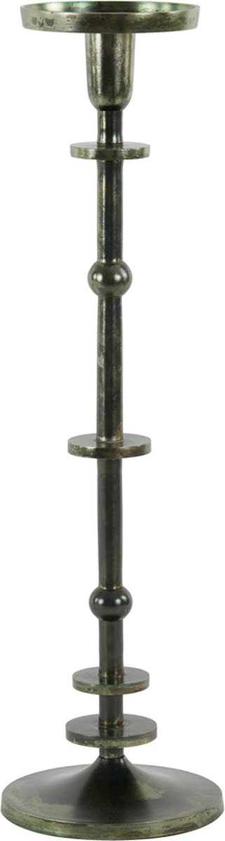 Kandelaar YAIRA - Ø14.5x52cm - Groen