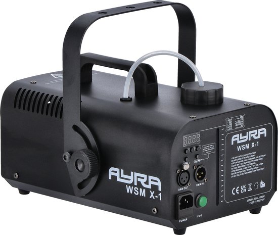 Ayra Rookmachine Ayra WSM X-1 rookmachine - 900W DMX met remote | bol