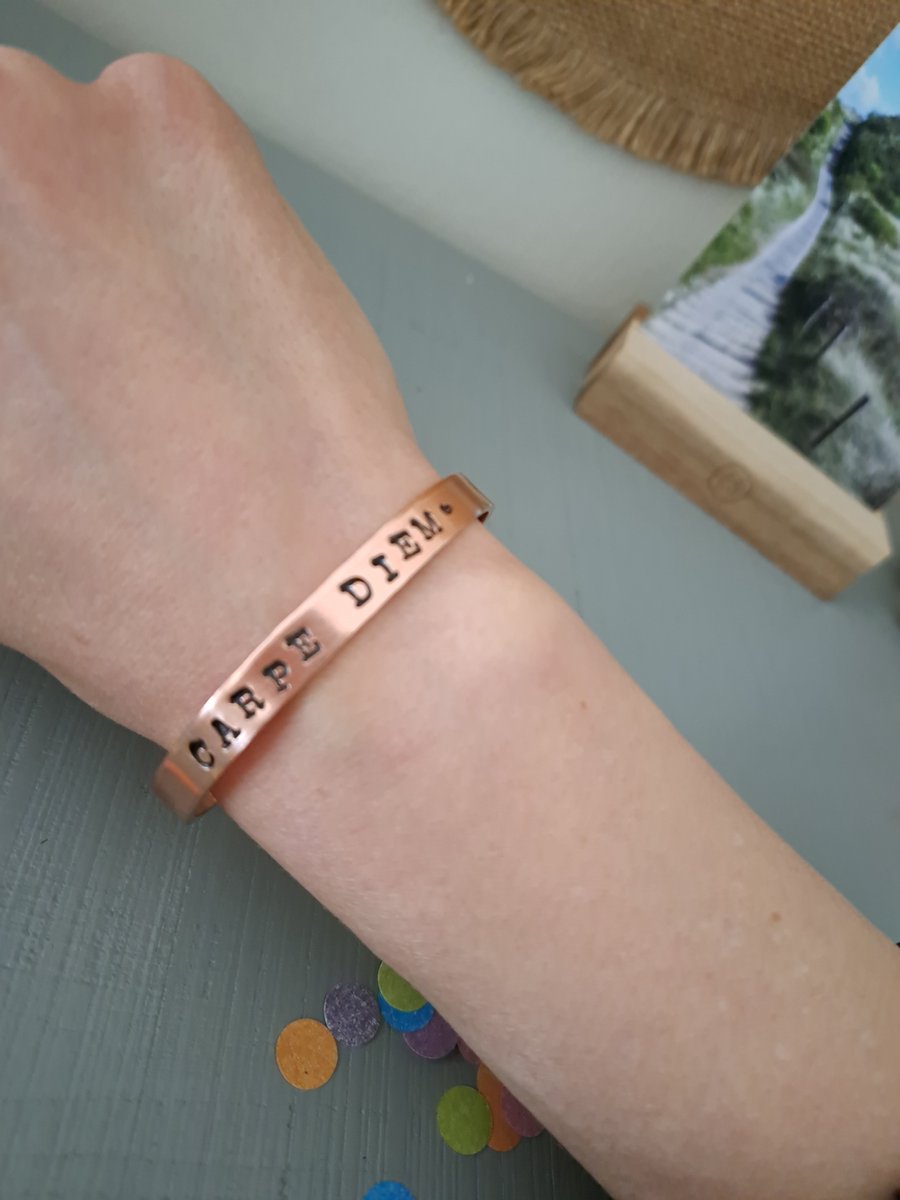 By_Evelien Super Unieke Bangle Armband CARPE DIEM