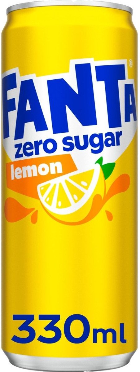 Frisdrank Fanta Lemon zero 0.33L /pk 24