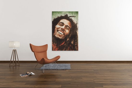 Canvas Schilderij - Bob Marley - Wanddecoratie - Foto Op Canvas - 150x100 cm