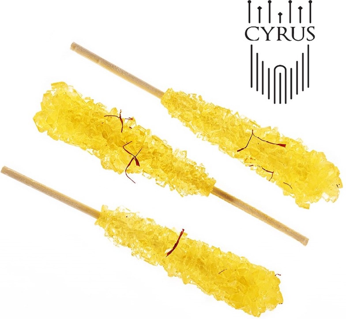 Goedkoopste Cyrus - CyrusCoffee - Saffraan Kandij Suiker Sticks (6 stuks per stuk individueel verpakt