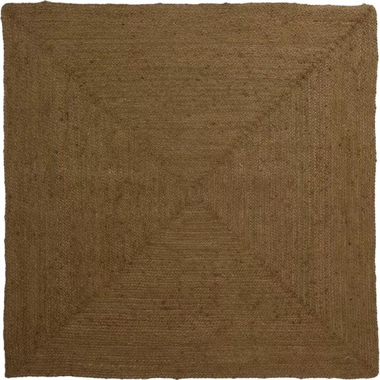 Tapis carré en jute - Pure olive pur 200x200 cm