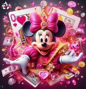 Diamond painting Minnie Mouse 50x50 vierkante steentjes