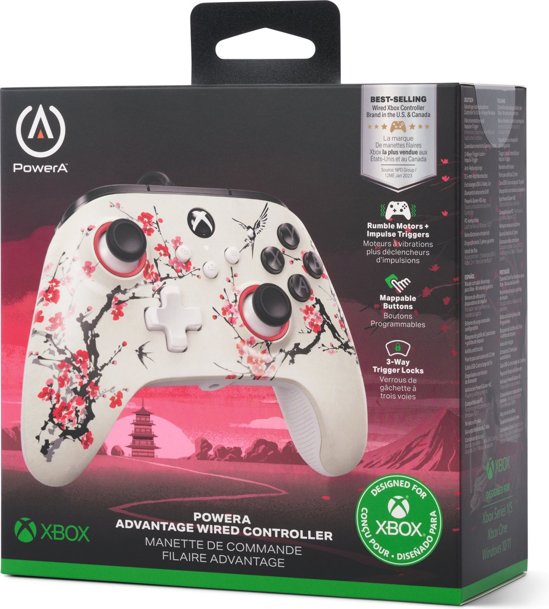 PowerA Bedrade Controller - Xbox Series X|S - Warrior's Nirvana - 3m USB-kabel – foto 5