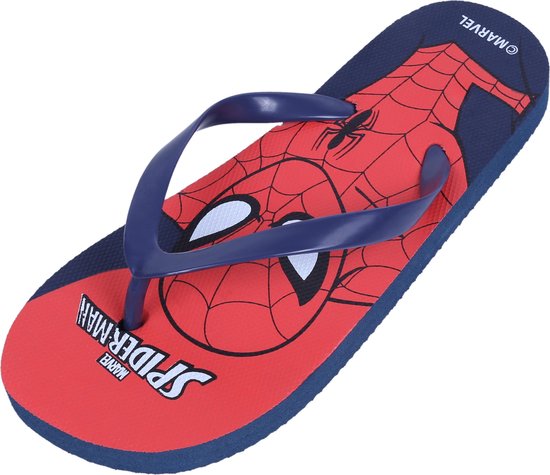 Navy rode teenslippers SPIDER-MAN MARVEL voor jongens