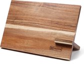 PAUDIN WS5 Bloc à couteaux magnétique - Porte-couteau magnétique - Porte-couteau de cuisine en bois d'acacia