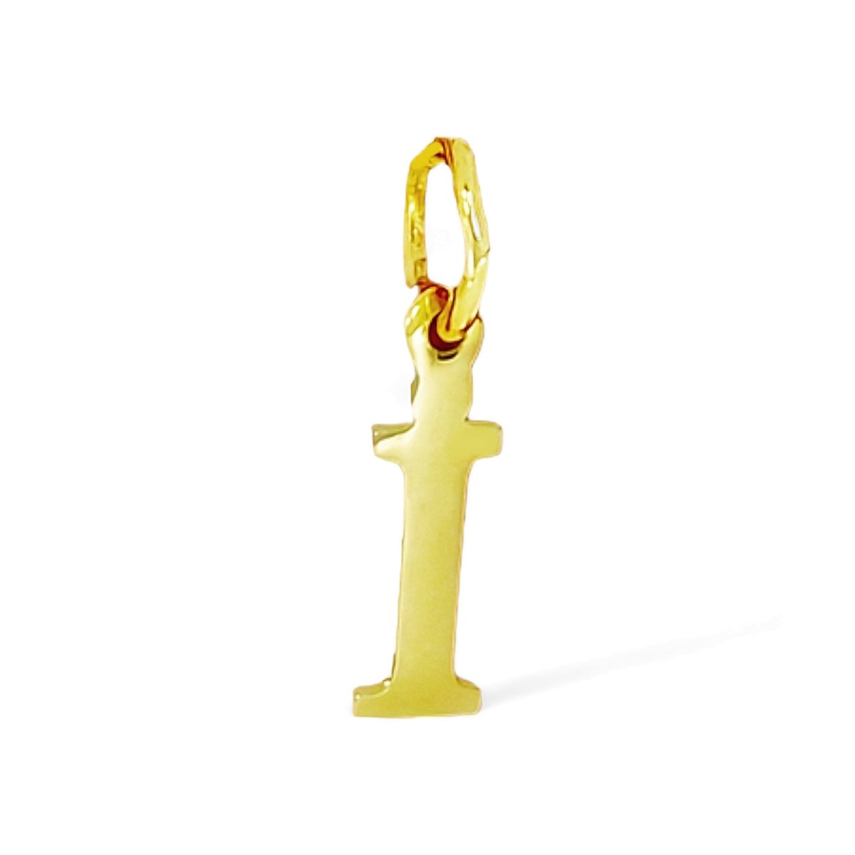 Goud Hanger Letter I 14 karaats