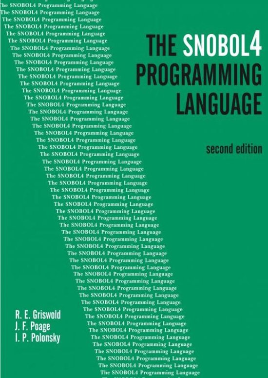 The SNOBOL4 Programming Language - cover