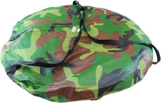 Douchetent Pop-up 190 cm - Camping douche - Omkleedtent - incl. Tentharingen en Draagtas - Leger Camouflage van White Labelz — afbeelding 3