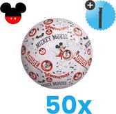 Mickey Mouse Lichtgewicht Speelgoed Bal - Kinderbal - 23 cm - Volumebundel 50 stuks - Inclusief Balpomp