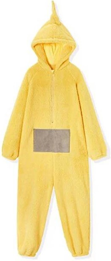 KrijgHonger - Teletubbie Kostuum Kinderen - Geel - 140 (135-145cm) - Teletubbie Laa-Laa - Teletubbie pyjama - Carnavalskleding - Teletubbies