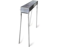 Luxe BBQ voor Arrosticini - 82 cm met grill - met houtskool - plaats voor 40 stokjes