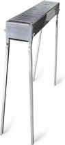 Luxe BBQ voor Arrosticini - 82 cm met grill - met houtskool - plaats voor 40 stokjes