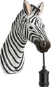 Light & Living Wandlamp Zebra - Zwart/Wit - 34.5x16x24.5cm - Binnen Modern